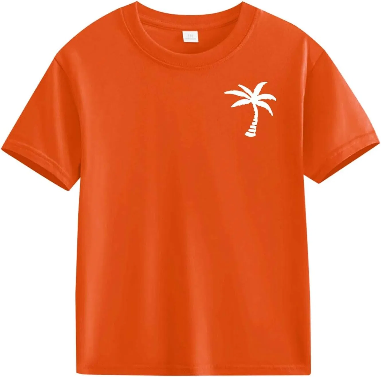 Футболка с принтом кокосовой пальмы, Generic, Orange-a