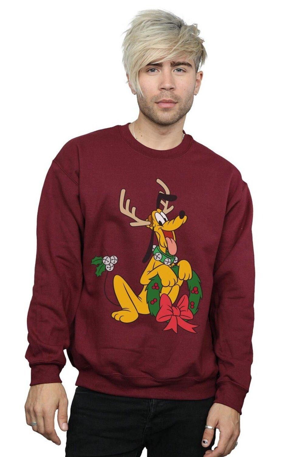 

Толстовка с рождественским оленем Pluto Disney, красный