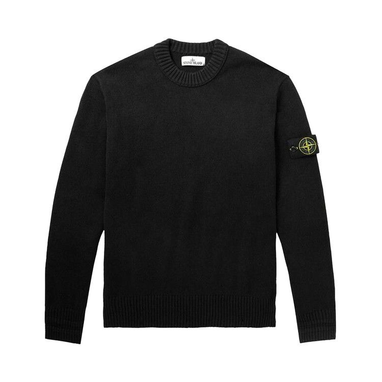 

Свитер Stone Island Logo Patch Crewneck Jumper, Black