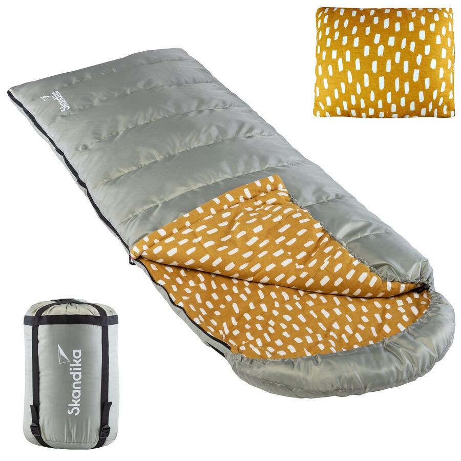 

SKANDIKA Спальный мешок Dundee + подушка - 3 сезона, до -20°C - 220 x 80 см