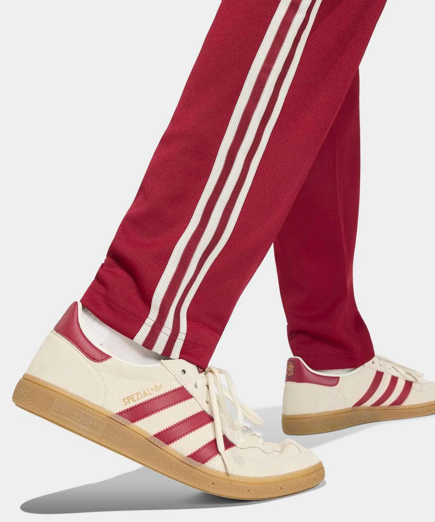Мужские спортивные брюки adidas Originals красные — фото 4
