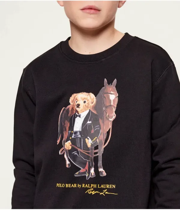 Толстовка TERRY regular fit Polo Ralph Lauren, черный — фото 4