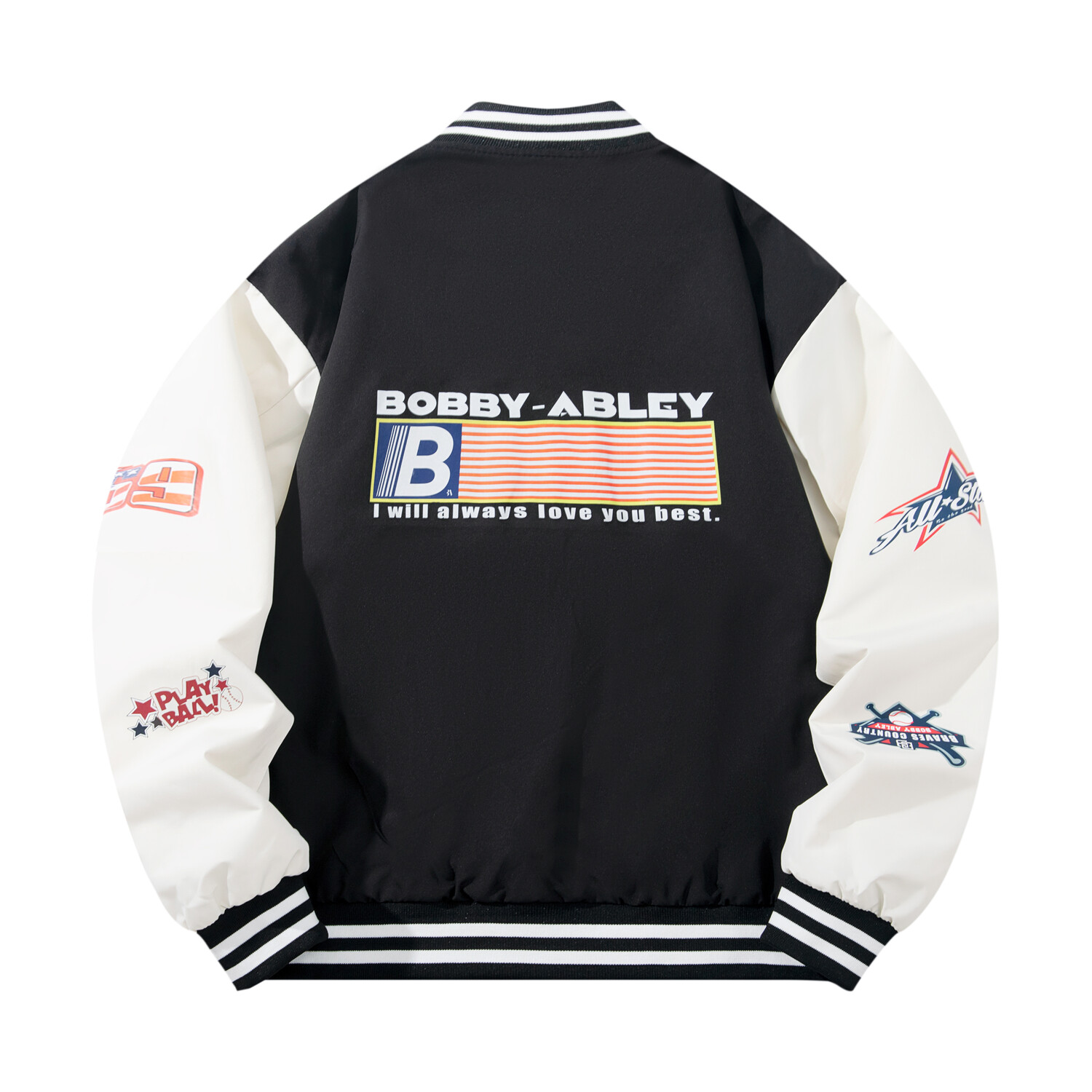 

Бейсбольная куртка унисекс BOBBY ABLEY, Белый