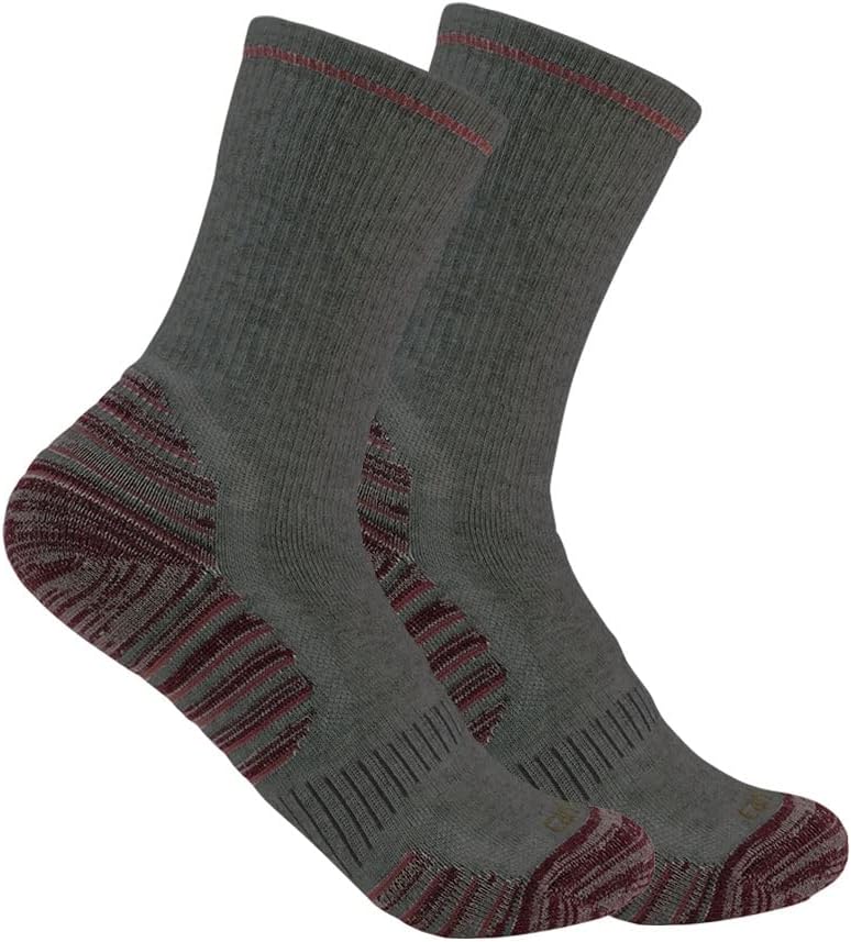 

Женские носки Carhartt Force средней плотности из смеси синтетической шерсти, 2 пары, Charcoal