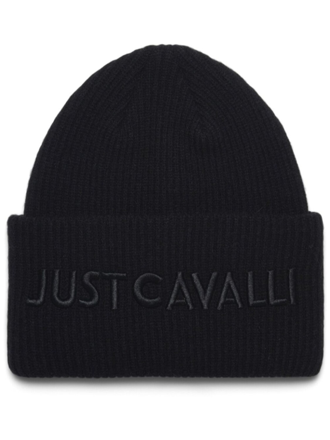 

Шапка-бини с вышитым логотипом Just Cavalli, черный