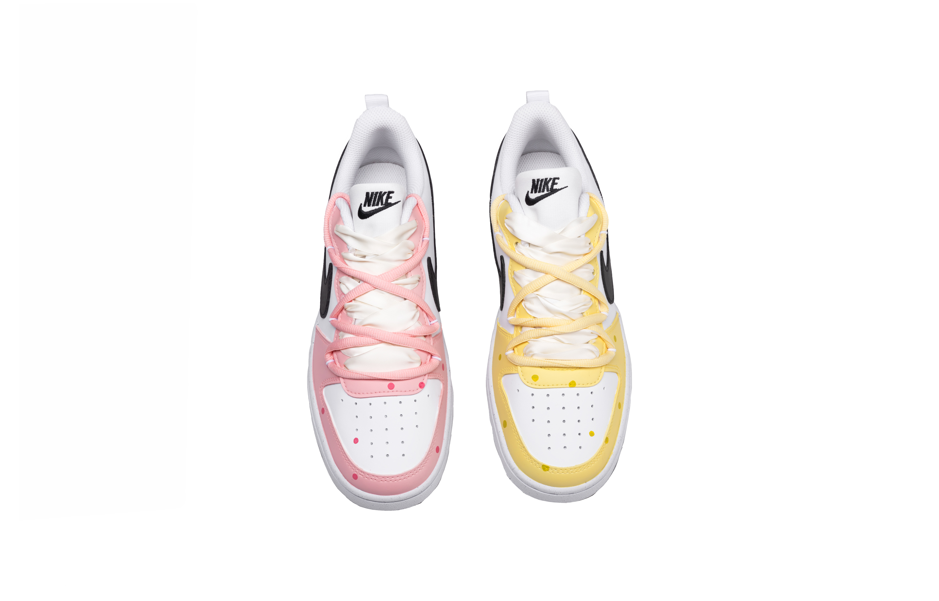 Кроссовки для скейтбординга Air Force 1 Wild, низкие, унисекс Nike, желтый/розовый — фото 4