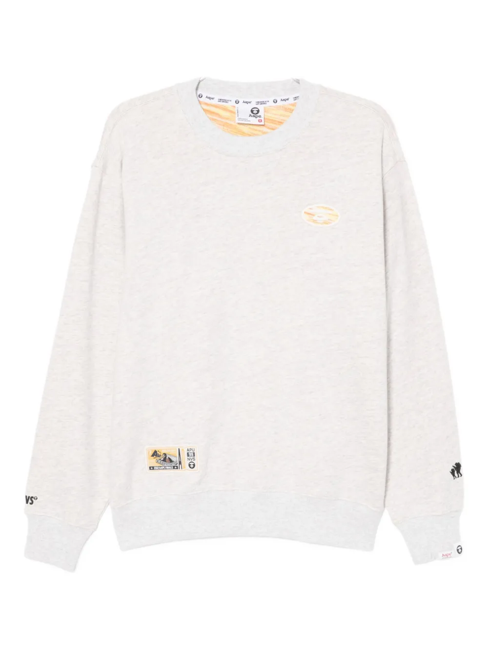 

Толстовка с вышитым логотипом AAPE BY *A BATHING APE, серый