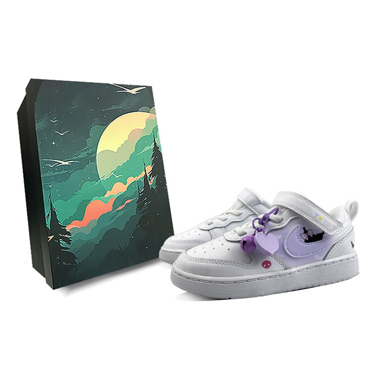 

Кроссовки Nike Court Borough Toddler Shoes TD Low-top Purple, белый