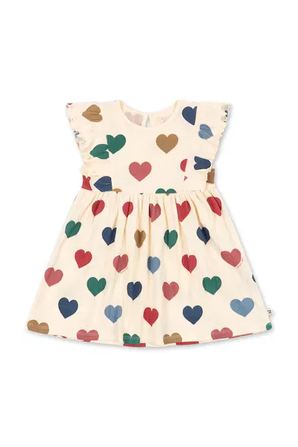 Платье мини с бахромой Chleo Dress Konges Sløjd, бежевый