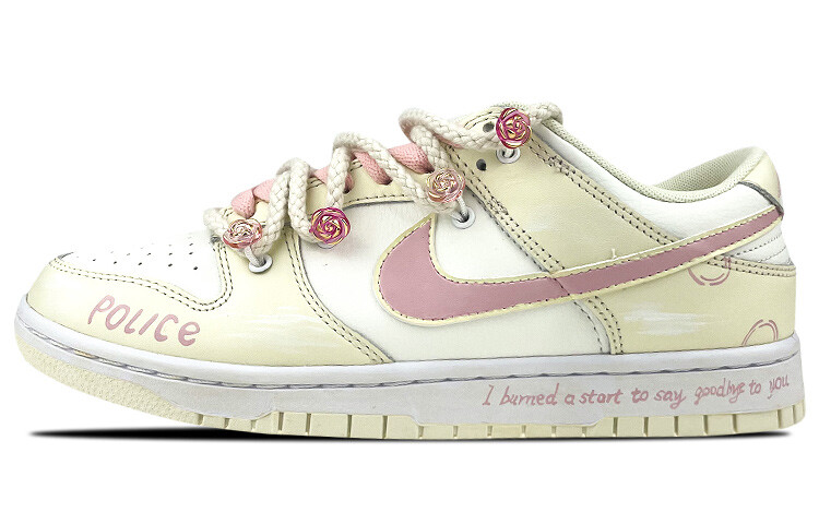 

Кроссовки Nike Dunk Skateboard Shoes Men Low-Top Yellow/Pink