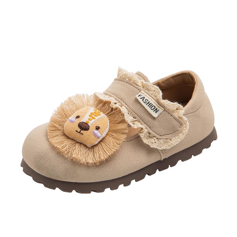 

Нескользящие низкие детские кроссовки для повседневной носки FIRS Kids, бежевый/белый