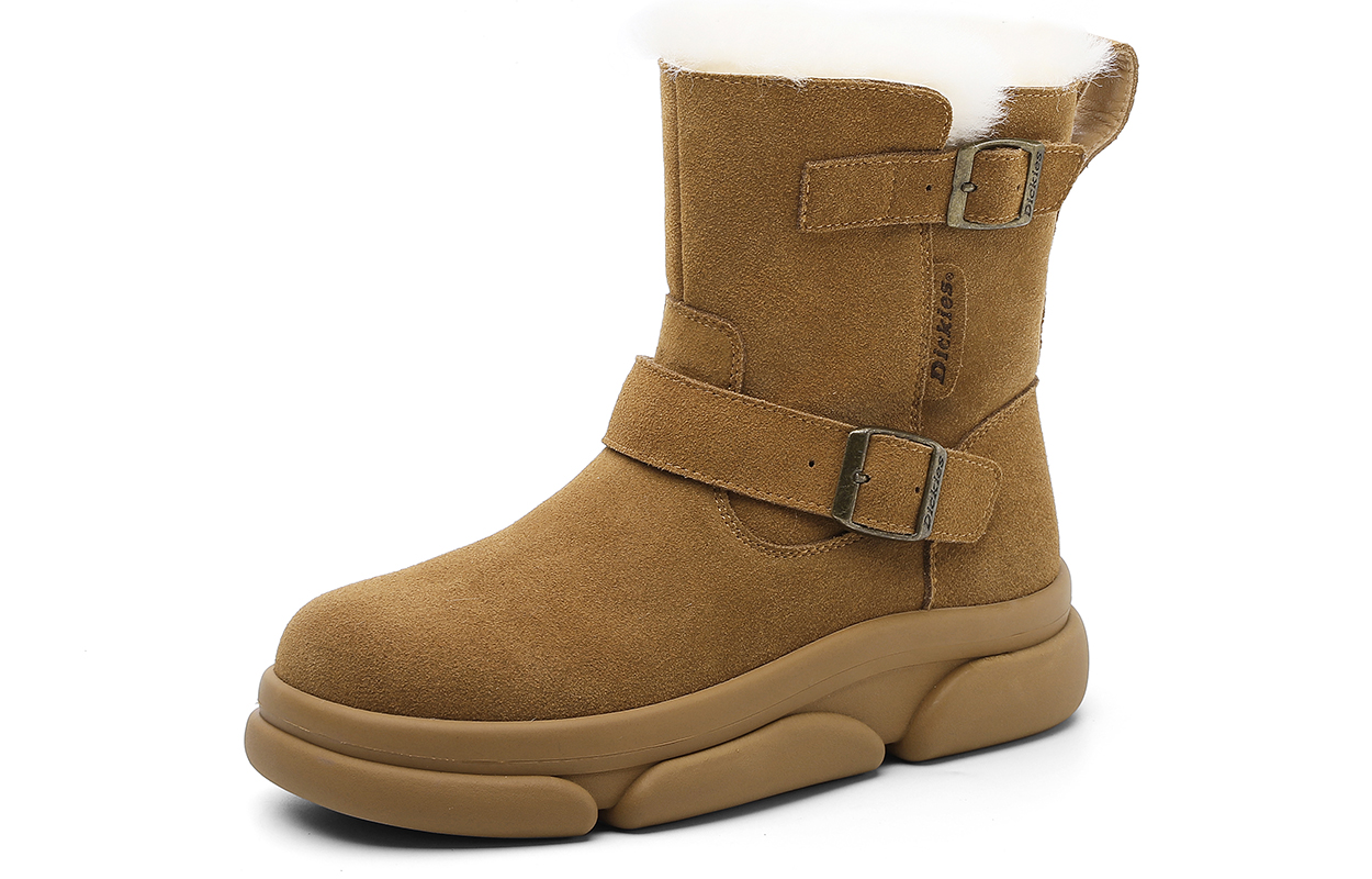 Dickies Женские короткие полусапожки для снега бежевые, цвет Beige — фото 3