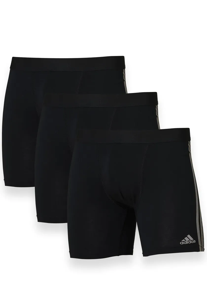 

Длинные боксеры Adidas Sportswear Active Flex Cotton (3 шт. в упаковке) с типичным контрастным дизайном из трех полосок, черный