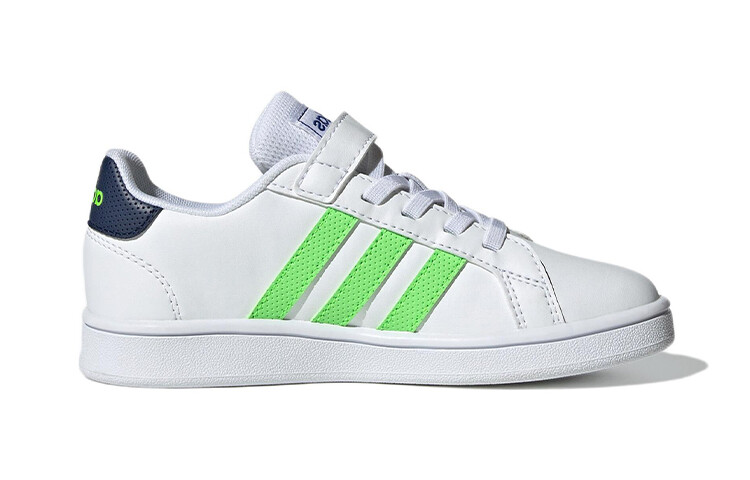 GRAND COURT Детские кроссовки для скейтбординга PS Low-top Белые/зеленые Adidas Neo — фото 2