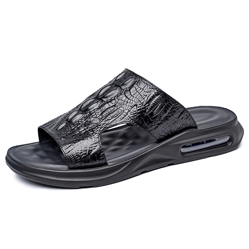 

Tonlion Мужские противоскользящие шлепанцы слайдеры черные, цвет Black