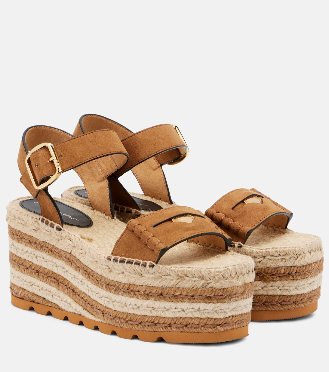 Эспадрильи с отделкой из искусственной замши Stella McCartney, Pecan