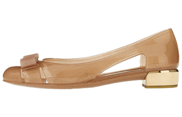 

Балетки Ferragamo Vara с бантом, коричневый