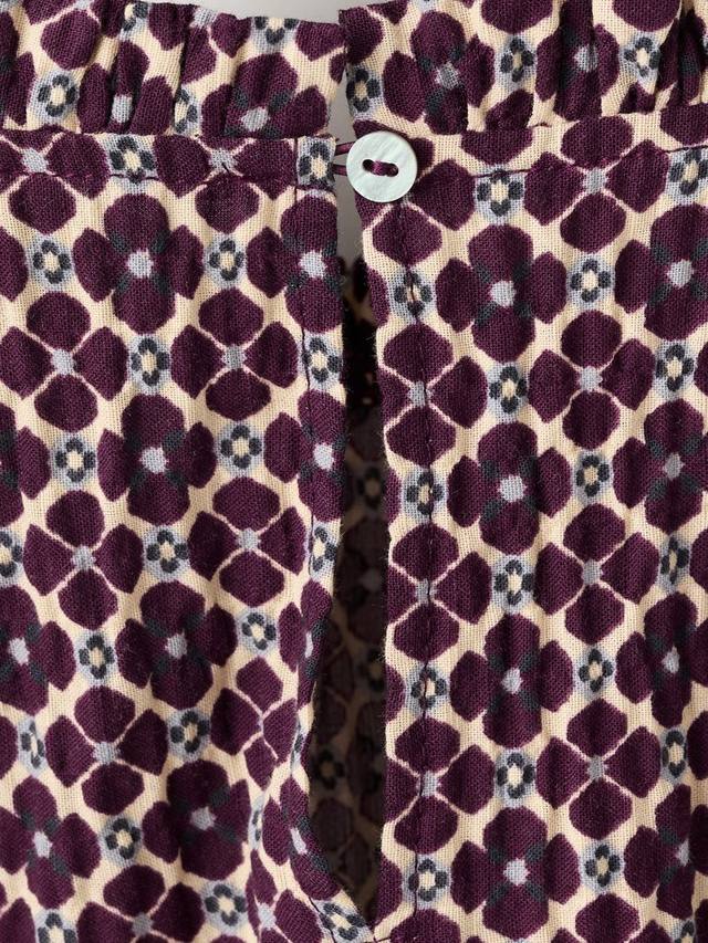 Детская блузка Margoset из хлопка с длинными рукавами Mango, Dark Red — фото 4