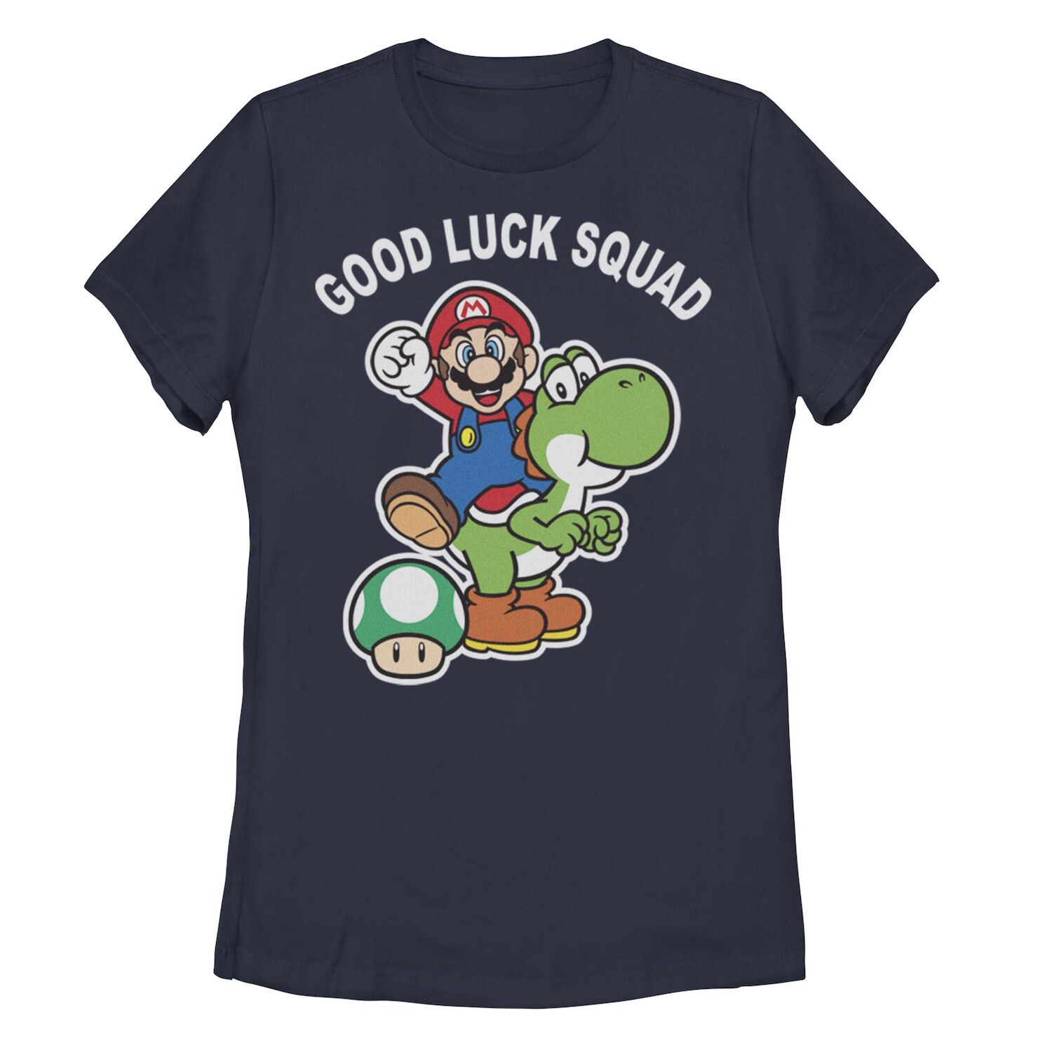 

Детская футболка с рисунком Nintendo Super Mario Good Luck Squad Licensed Character