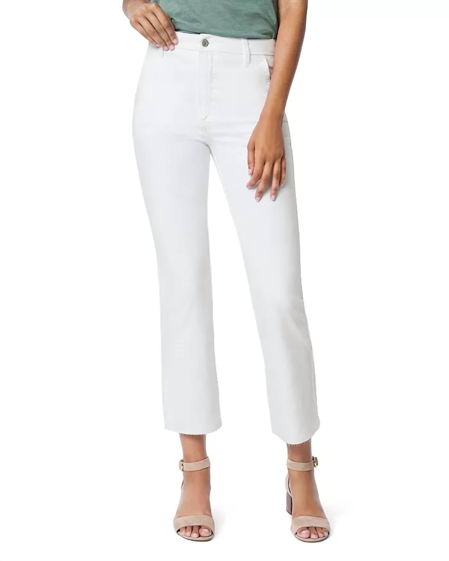 

Джинсы Slim Kick Trouser белого цвета JOE'S Jeans