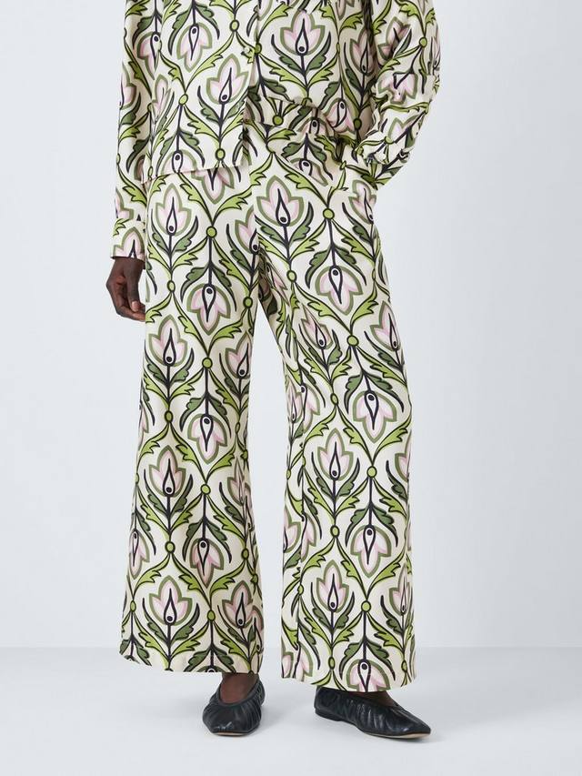 

Широкие брюки на резинке в цветочек от eusebio Weekend MaxMara, зеленый/разноцветный