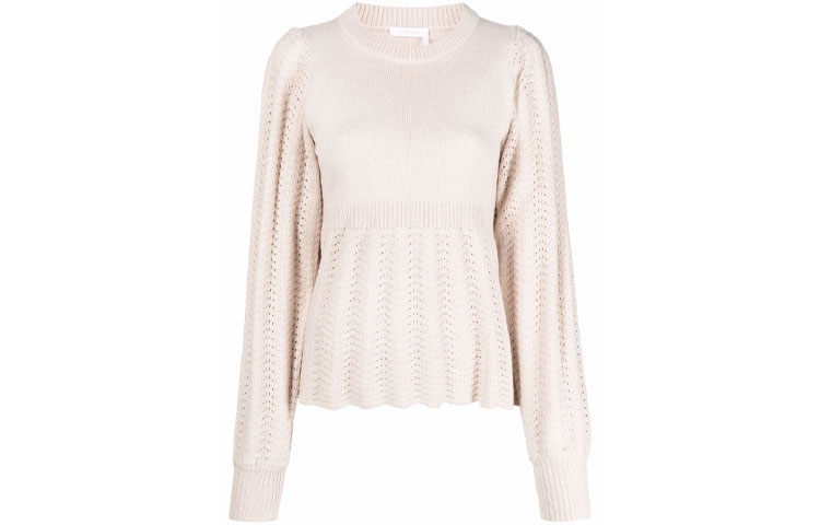 

See By Chloe Свитер свободного кроя SS22, женский, бежевый