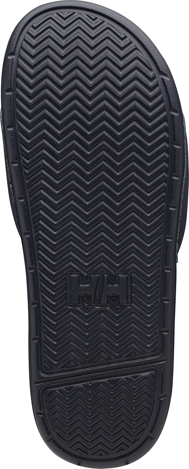 Helly-Hansen H/H Slide мужские повседневные удобные сандалии, легкий стеганый ремешок, крупный логотип, пляжная обувь для бассейна без застежек Helly Hansen, 599 Dark Sapphire/Off White — фото 3