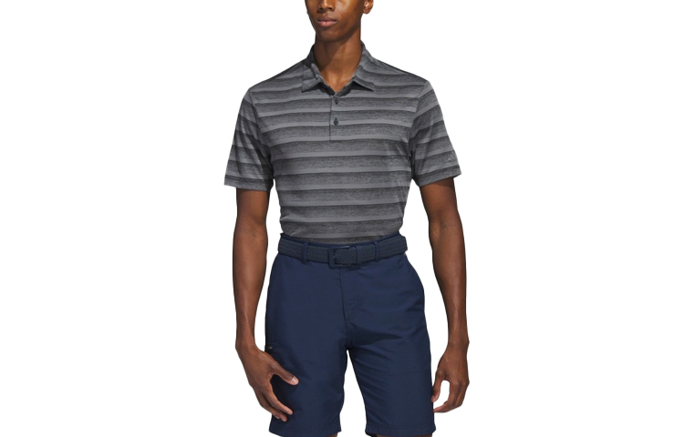 

Бесплатная доставка с AdiClub Двухцветная полосатая поло Adidas, черный серый