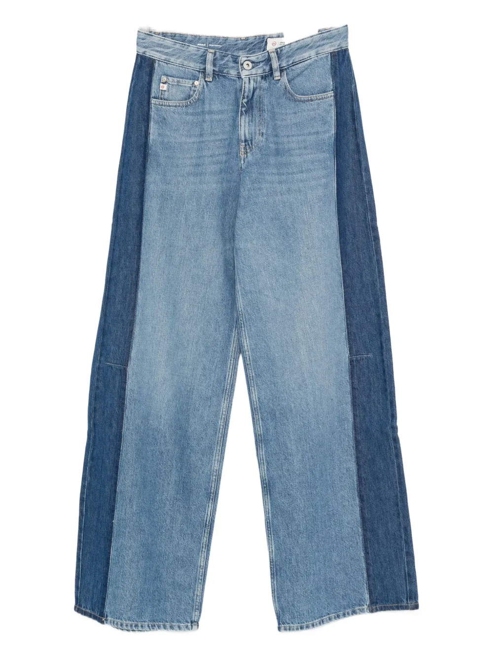

Двухцветные джинсы с вставками AG Jeans