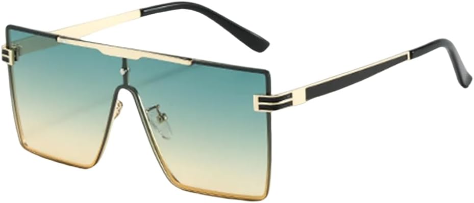 

Солнцезащитные очки для женщин, очки с двойной перемычкой, цветные линзы, роскошные солнцезащитные очки, очки с защитой от УФ-излучения (UV400), солнцезащитные очки для мужчин TKKTLLT, Yellow Green