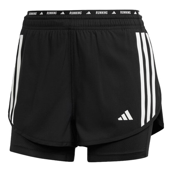 

Шорты own the run 3 полоски 2 в 1 шорты азиатские размеры Adidas, черный