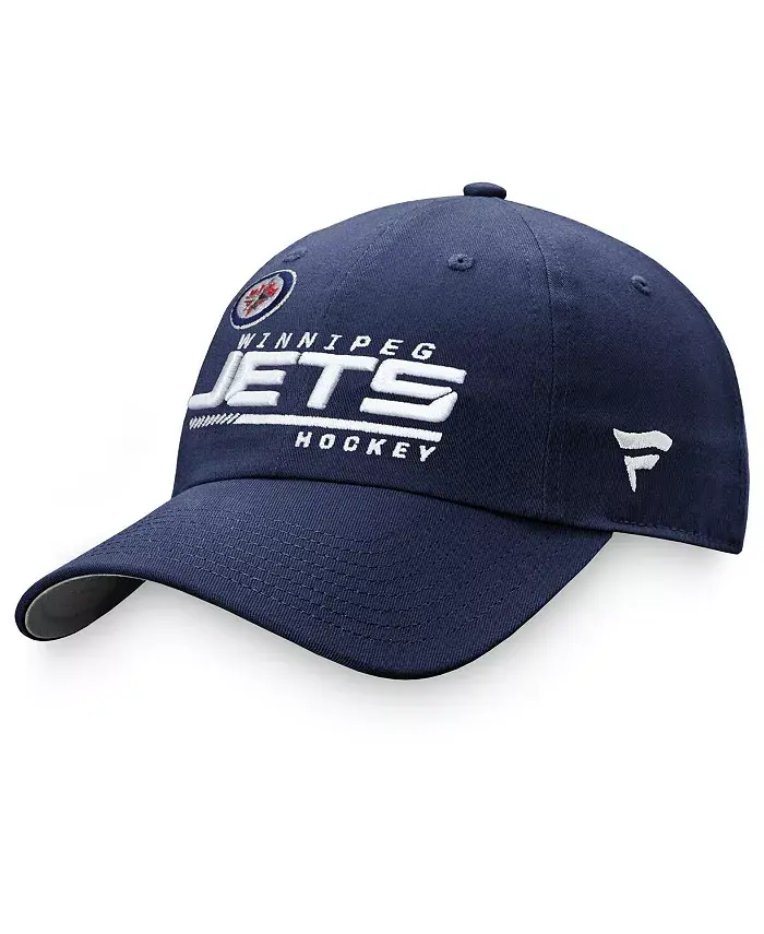 

Женская синяя регулируемая кепка Winnipeg Jets Authentic Pro Locker Room Fanatics
