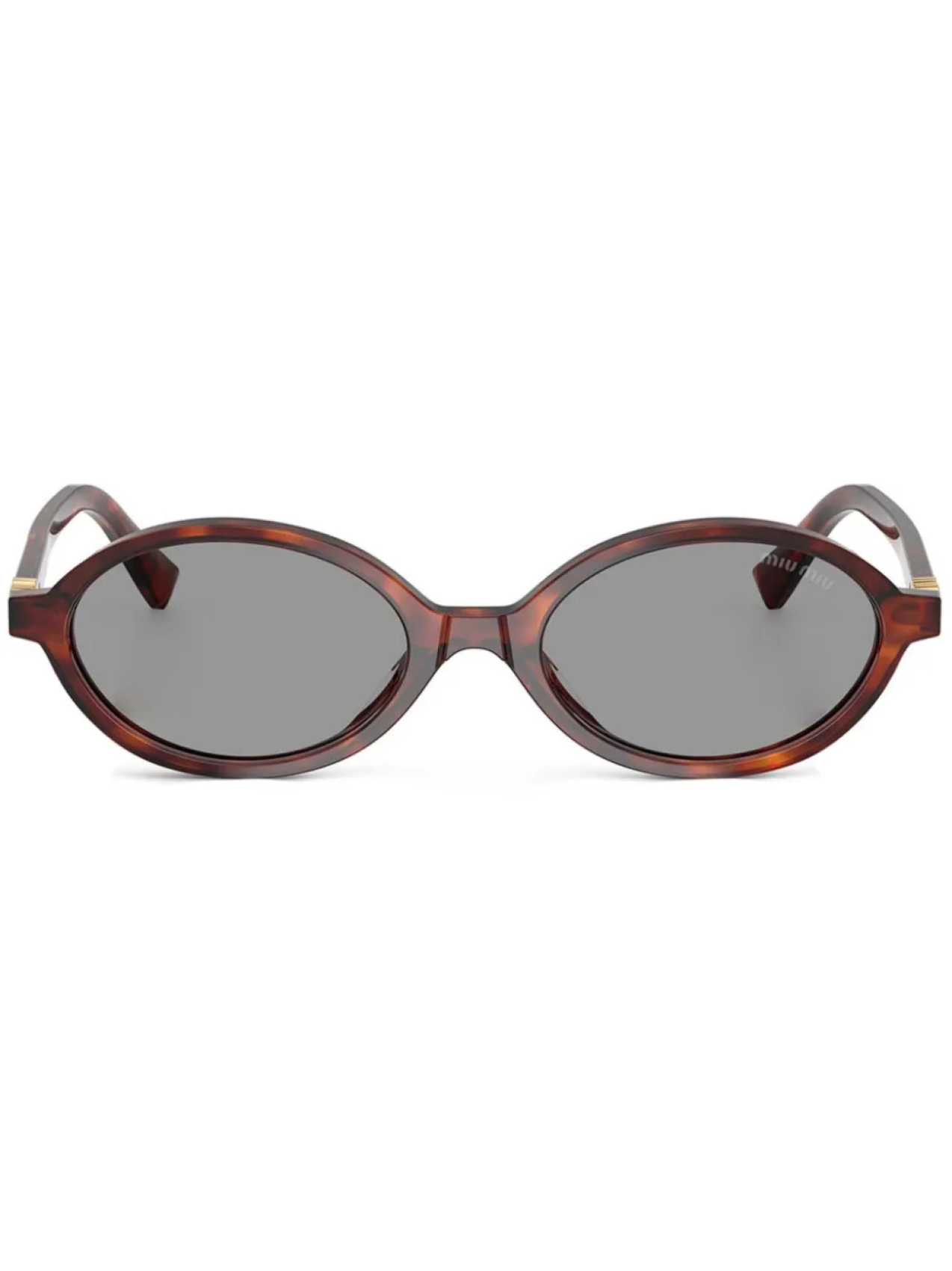 

Miu Miu Eyewear солнцезащитные очки в овальной оправе, коричневый