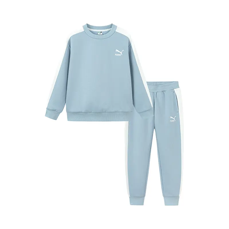 

PUMA Повседневный спортивный костюм T7Sportstyle коллекция 2 предмета джинсовый светло-голубой для детей 3-7 лет