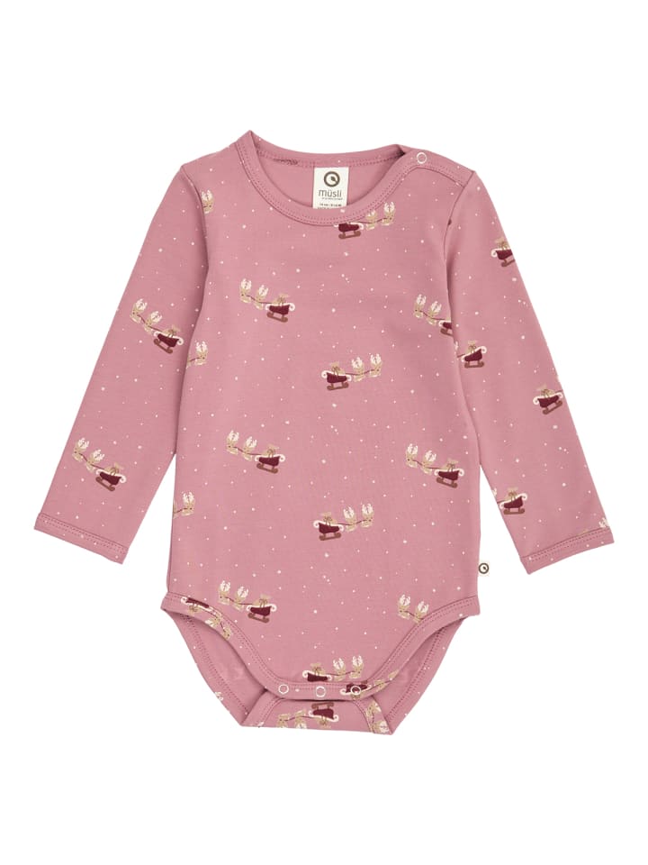 

Müsli Боди с длинными рукавами в оттенках «Розовый ностальгия» / «Каберне» / «Бальзамовый крем»