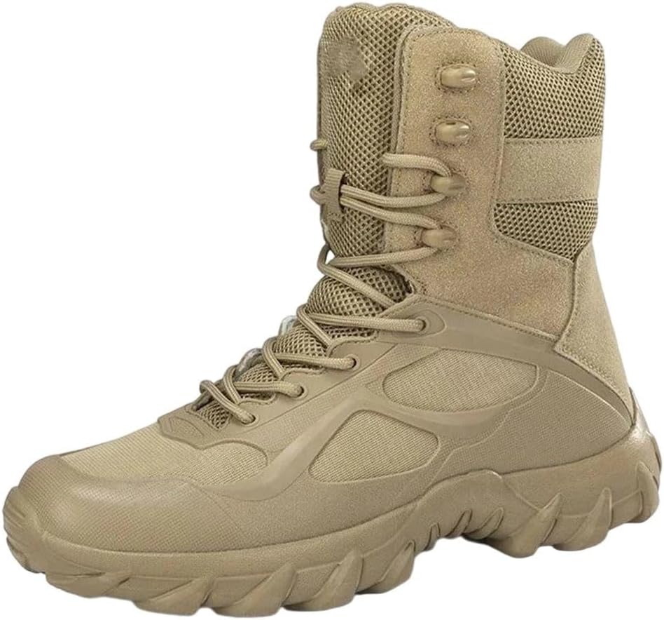 

Мужские мотоциклетные ботинки для пустыни, безопасности, скалолазания, походов, противоскользящие ультралегкие охотничьи ботинки Generic, 511-sand