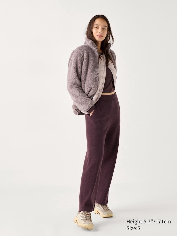 

Моющиеся трикотажные брюки milano Uniqlo, бордовый