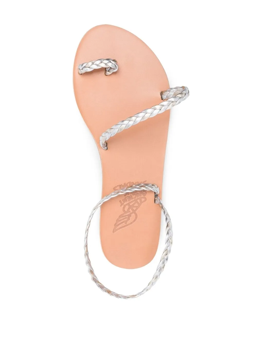 Сандалии с плетеными ремешками Ancient Greek Sandals, серебряный — фото 4