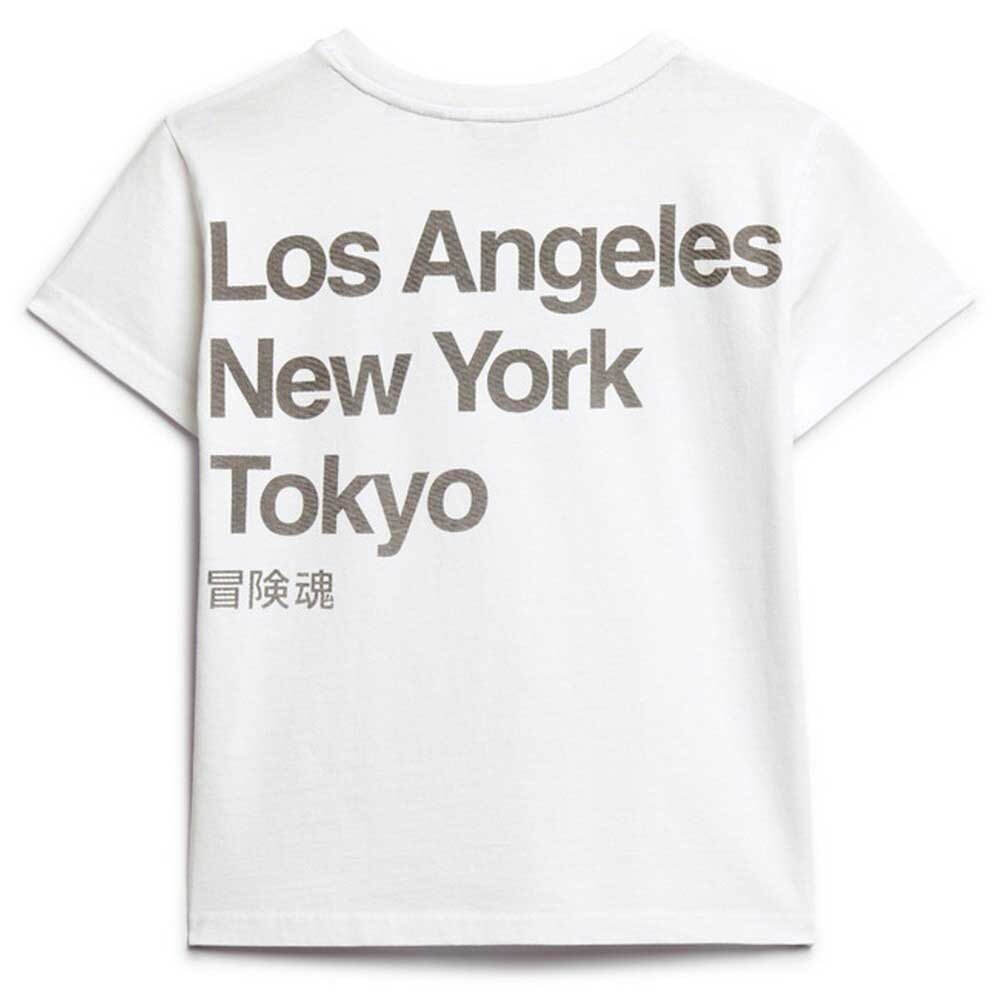 Футболка с коротким рукавом Superdry Core Logo City Fitted, белый — фото 4