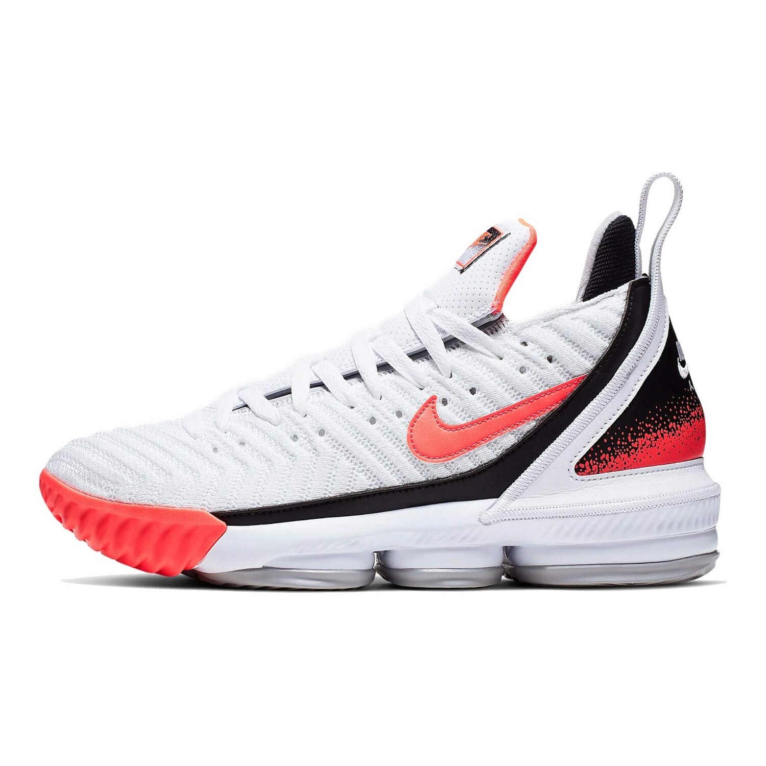 Кроссовки Nike LeBron 16 White Hot Lava PS, красный