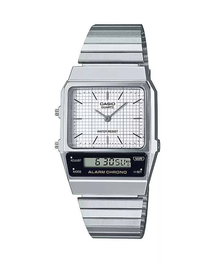 

Casio Unisex наручные часы серебристого цвета из нержавеющей стали, 32.1 мм, AQ800E-7A2VT G-Shock