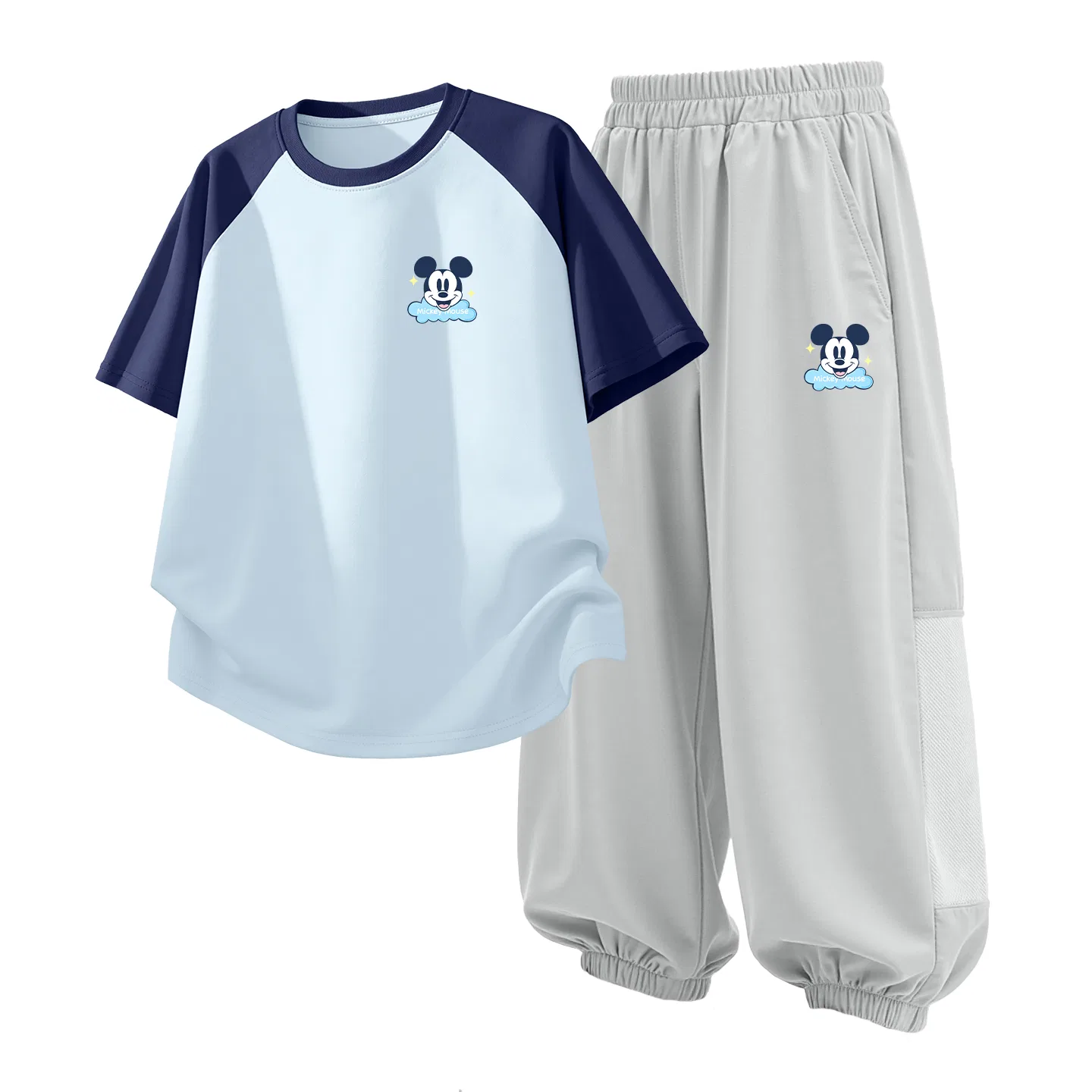 Детский спортивный костюм Casual Sportswear 2 Piece Set Disney, Di Cloud K Clear Blue+Di Cloud K Misty Gray