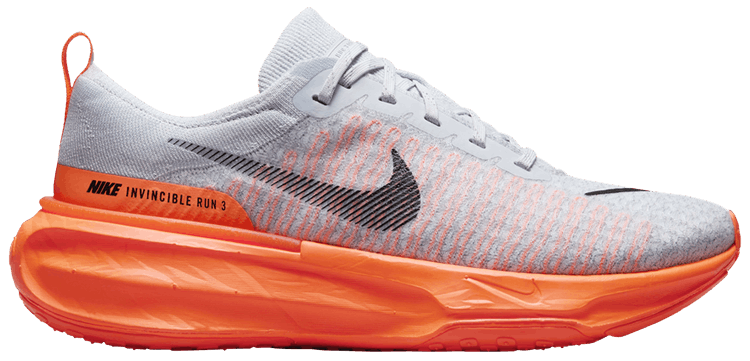 

Кроссовки Nike ZoomX Invincible Run Flyknit 3 'Pure Platinum Hyper Crimson', серый