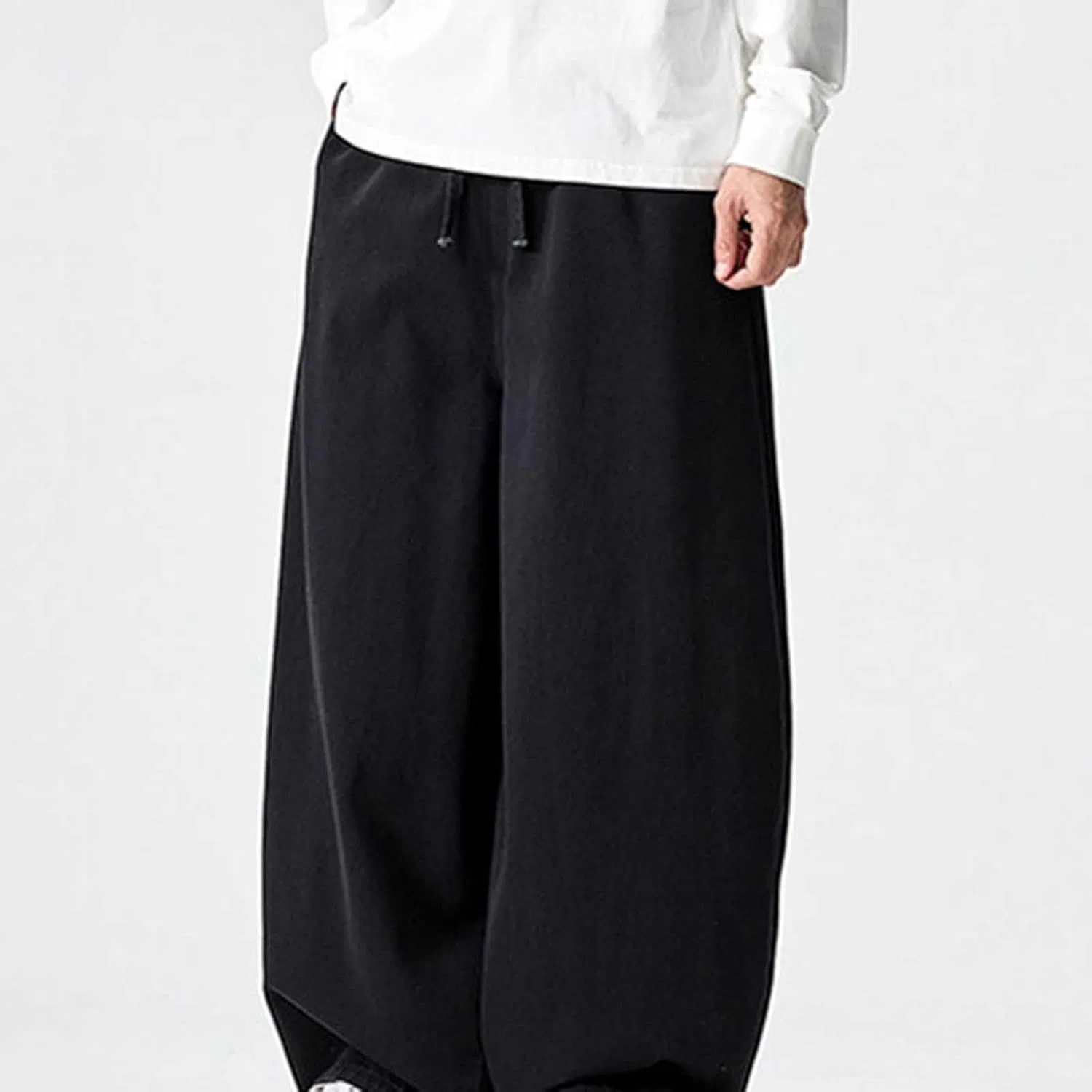 Джинсы свободные Men’s Oversized Denim Pants, Black — фото 4