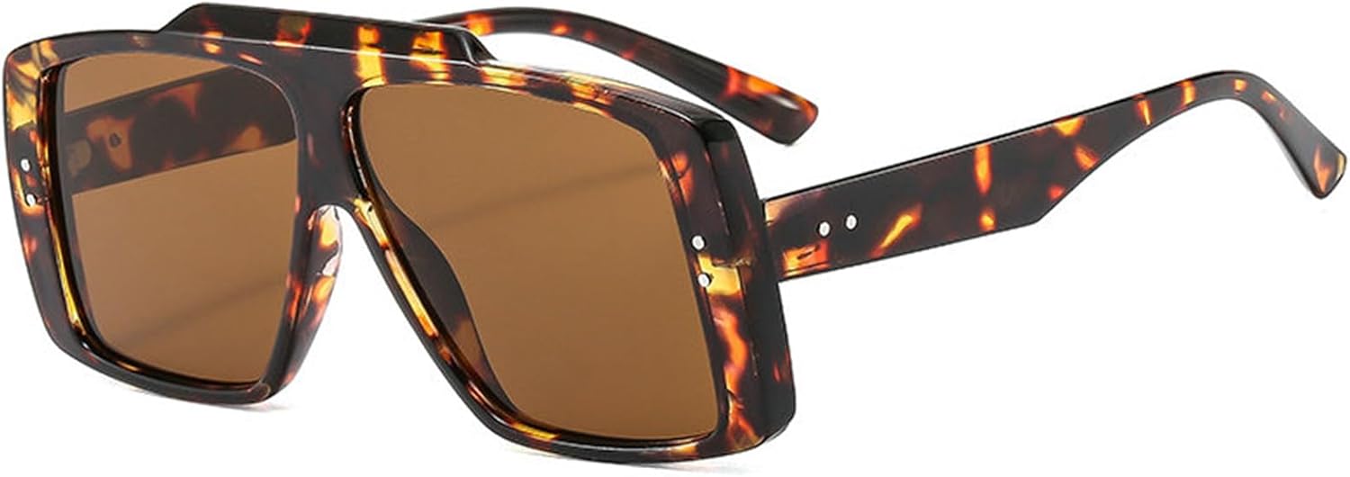 

Женские солнцезащитные очки Helena большого размера с плоской верхней частью, модные, большие, квадратные, дизайнерские, в стиле ретро, ​​пилотские, для активного отдыха, C3