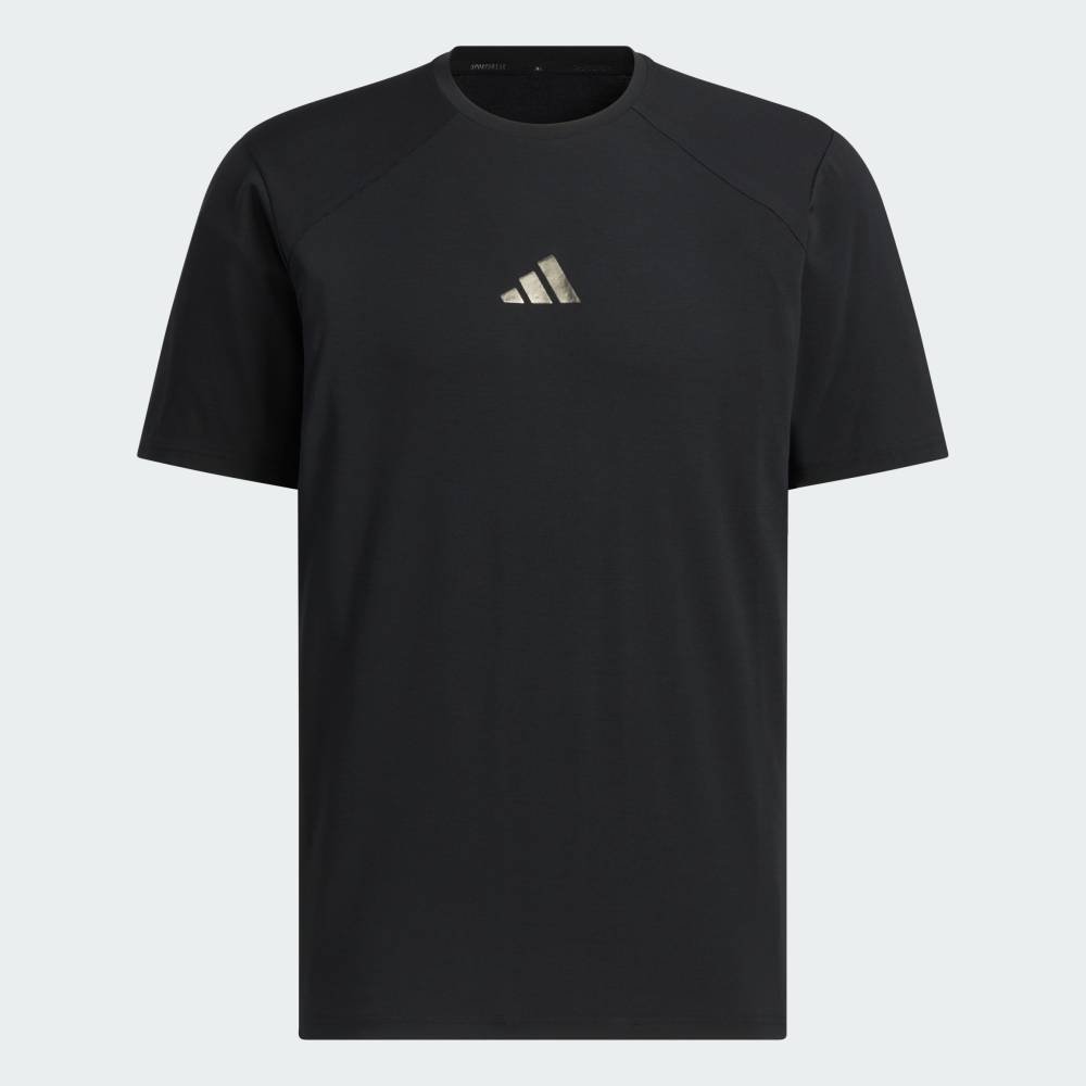 Футболка Premium Active Regular Fit Double Knit с коротким рукавом Adidas, black — фото 4