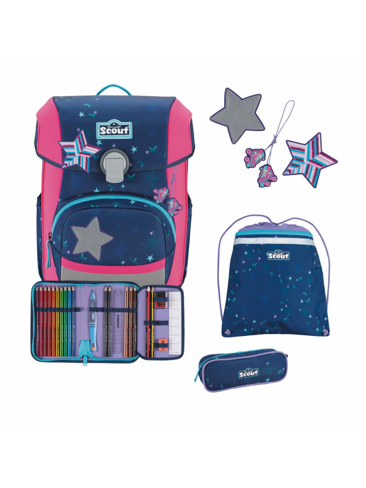 

Набор школьных сумок Scout Neo, 4 предмета, DIN Pretty Star