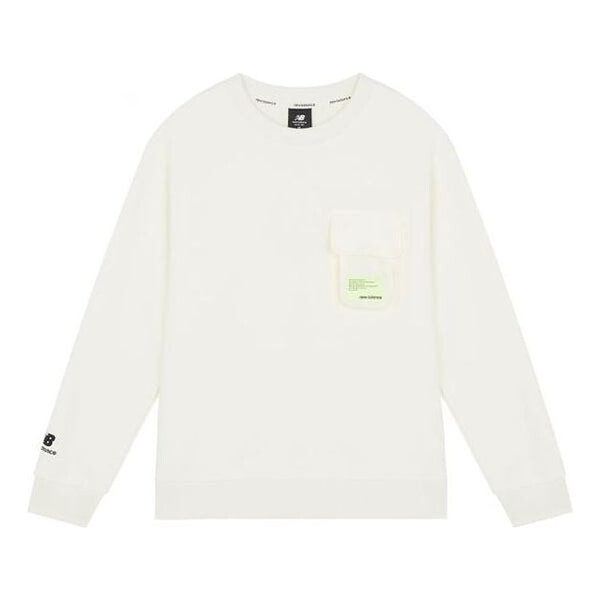 

Свитер cny series 3d pocket sports round neck pullover white hoodie New Balance, белый