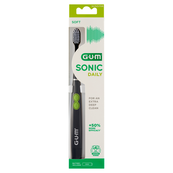 

Звуковая зубная щетка черная, 1 шт. Gum Sonic