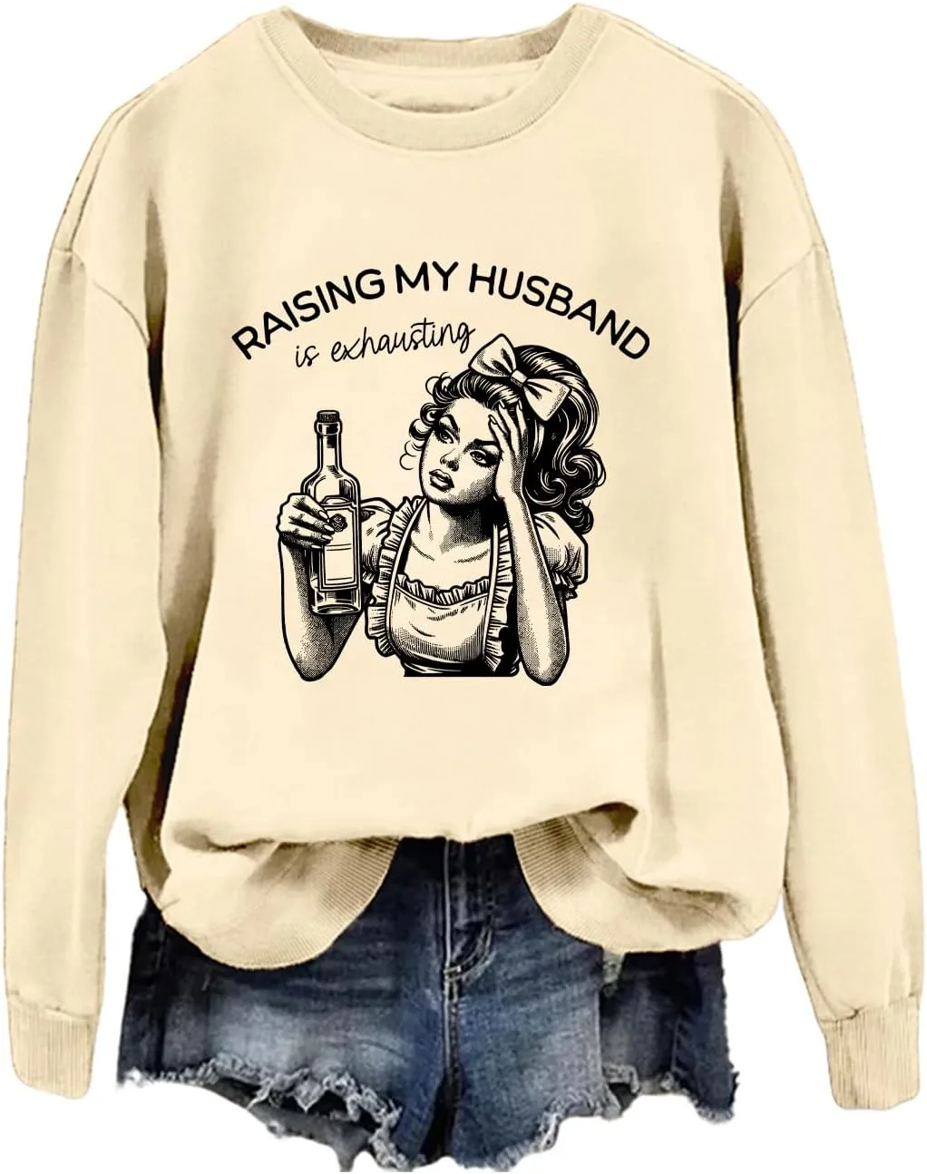 Футболка Raising My Husband Is Exhausting